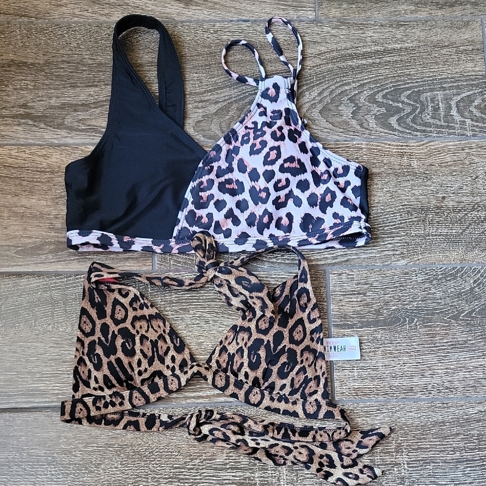 Leopard Print Bikini Tops